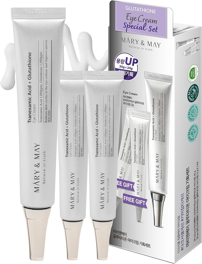 Mary & May Tranexamic acid +Glutathione Eye Cream Set 1*30g + 2*12g