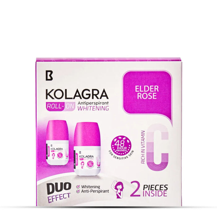 Kolagra whitening Roll on 2*1 promo pack 1+1 Elder Rose