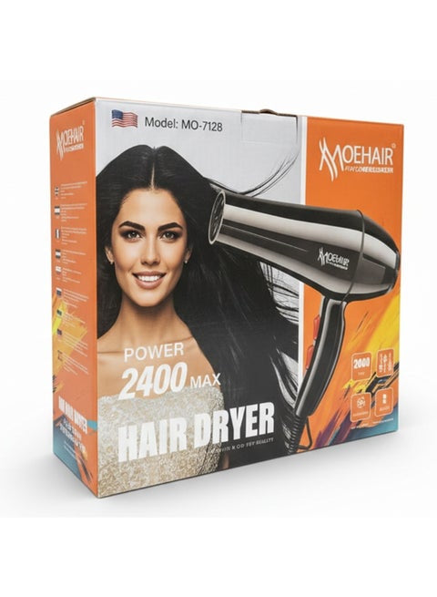 Moehair MO-7128 Professional Hair Dryer for Women, 2400W