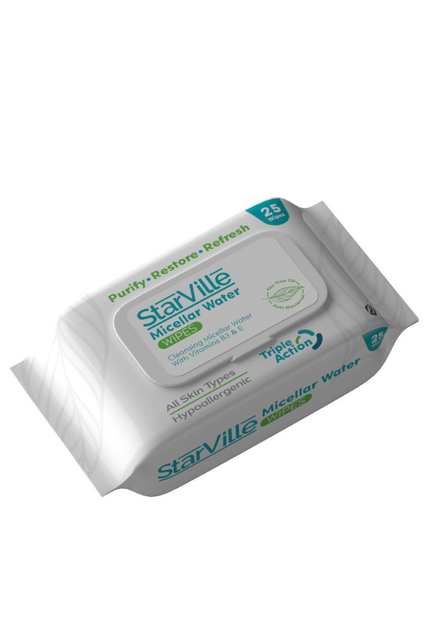 StarVille Micellar Water Wipes 25 pcs