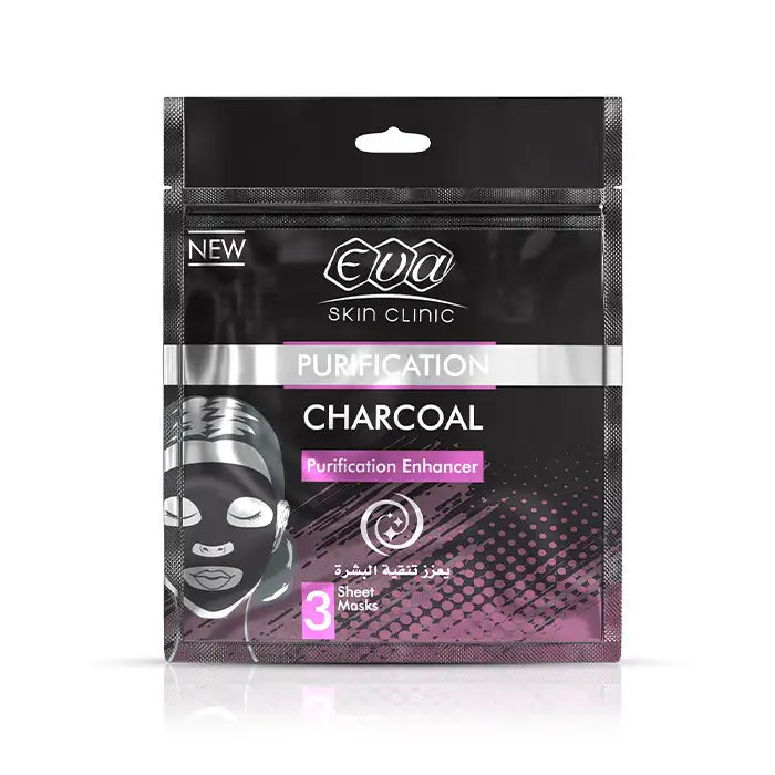 Eva Skin Clinic Charcoal Sheet Mask (3 Sheet Masks)