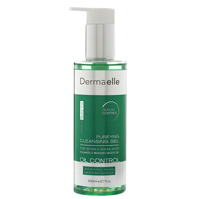 Dermaelle hyalubalance sebum control cleansing gel 200 ML