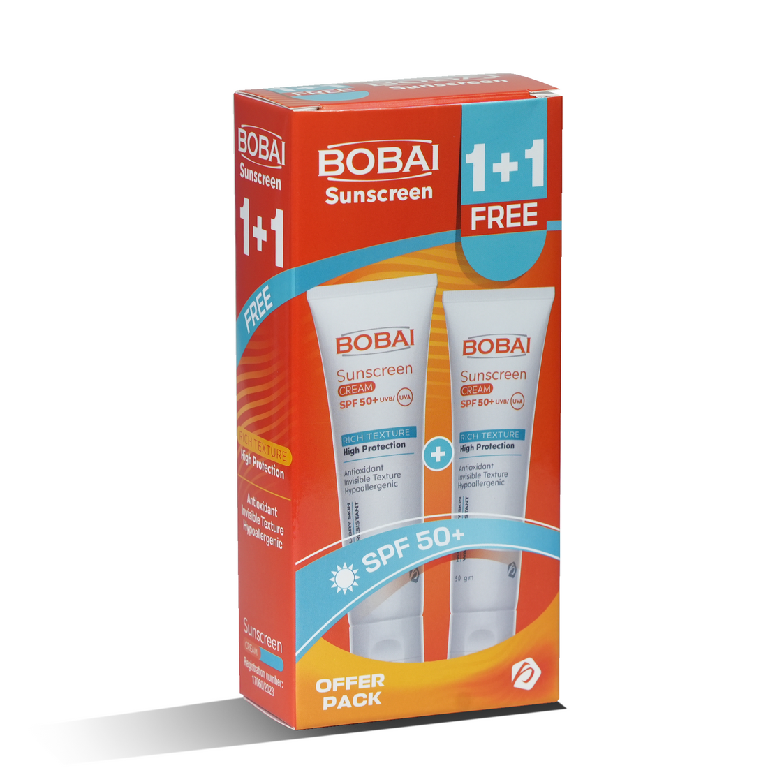 Bobai Sunscreen Hydrocare cream SPF50 50gm OFFER (1+1)