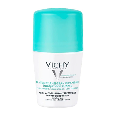 Vichy Antiperspirant Deo Roll On Sensitive Unscented 48H 50Ml