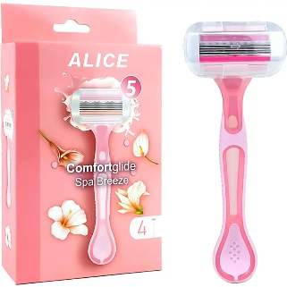 Alice ComfortGlide Spa Breeze Razor 5 blades - 4 razors
