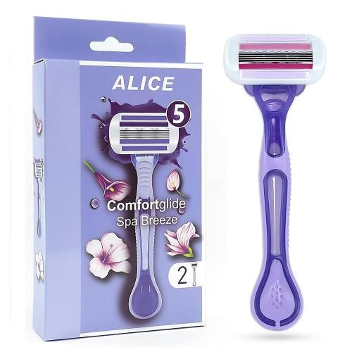 Alice ComfortGlide Spa Breeze Razor 5 blades - 2 razors