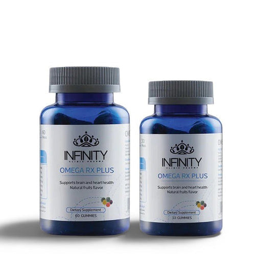 Infinity Omega Rx Plus - Omega 3, Vitamin D & Vitamin C 60 Gums + 30 Gums