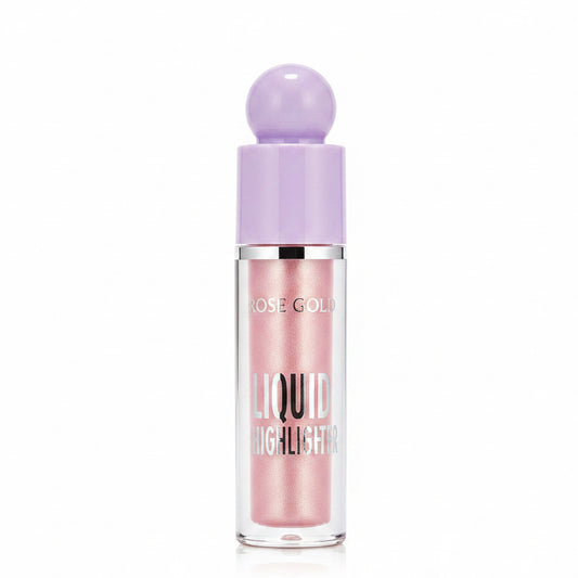 Rose gold pink liquid highlighter