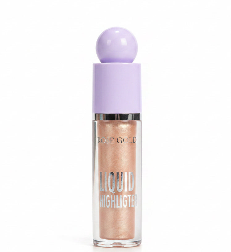 Rose gold liquid highlighter