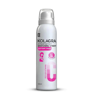 Kolagra Antiperspirant cotton candy WHITENING SPRAY For Women 150ml