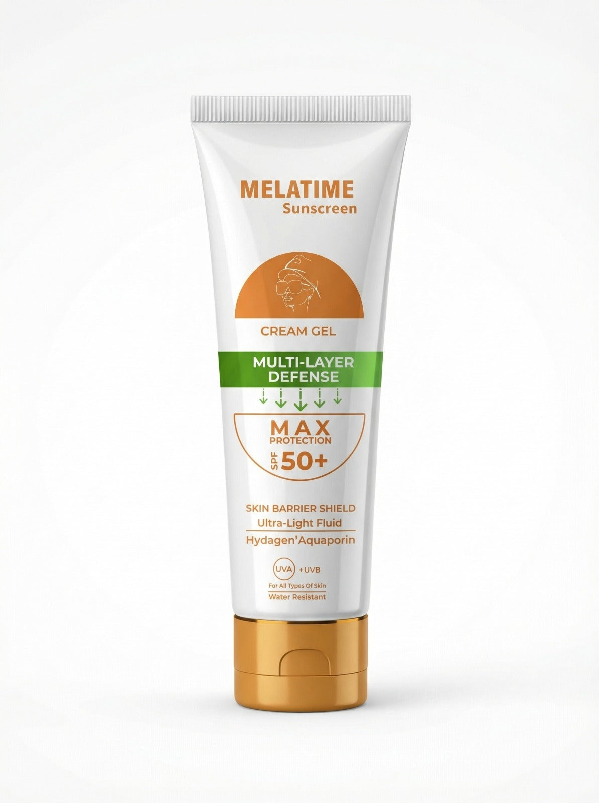 Melatime sunscreen cream gel SPF 50+ 60Gm