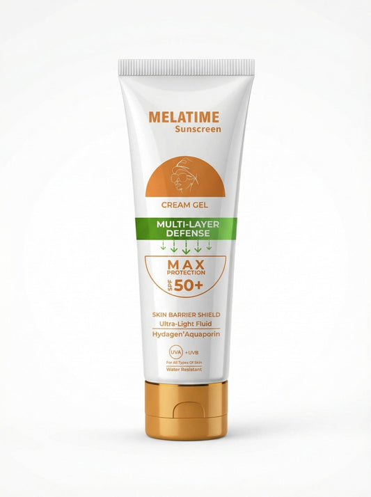 Melatime sunscreen cream gel SPF 50+ 60Gm