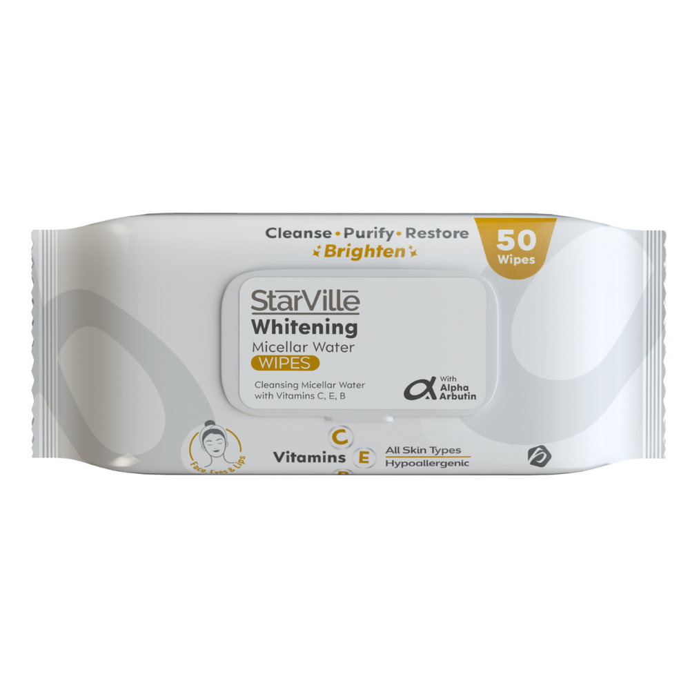 StarVille Whitening Micellar Water Wipes 50