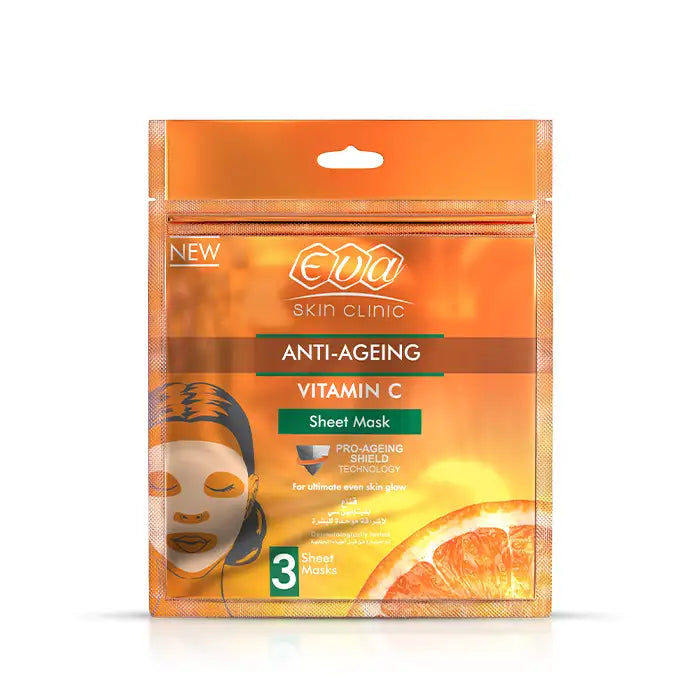 Eva Skin Clinic Vitamin C Sheet Mask (3 Sheet Masks)