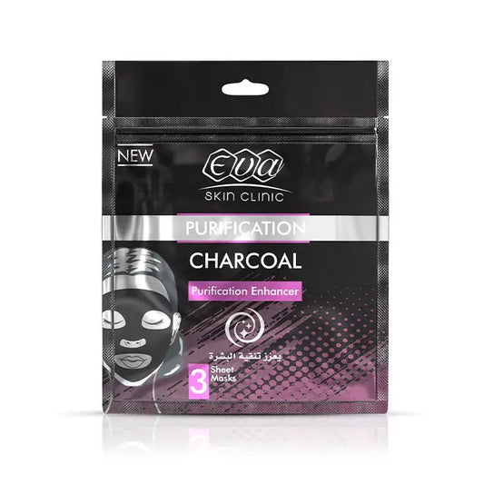 Eva Skin Clinic Charcoal Sheet Mask (3 Sheet Masks)