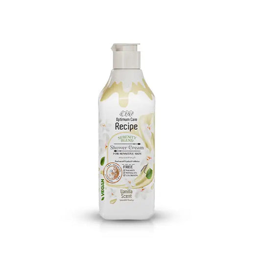 Eva Recipe Shower Cream For Sensitive Skin Vanilla Scent 370Ml